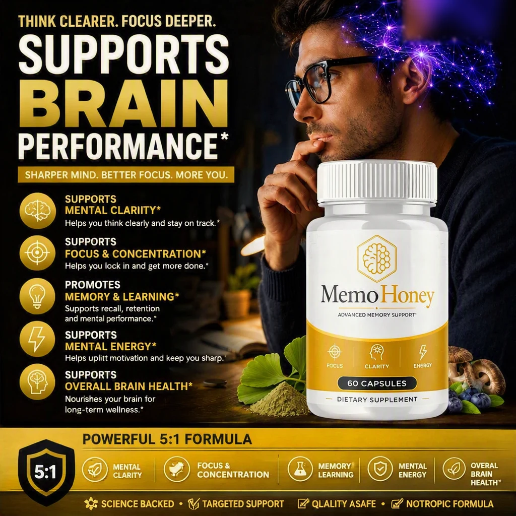 MemoHoney supports brain performance — sharper mind, better focus